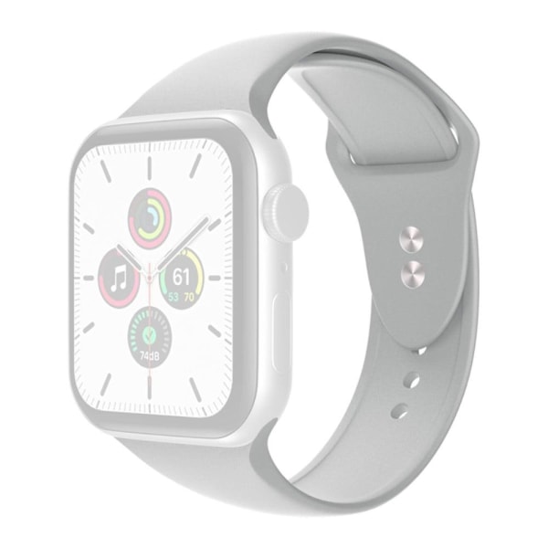 Apple Watch Series 8 (45mm) / Watch Ultra simple silicone watch Silver grey