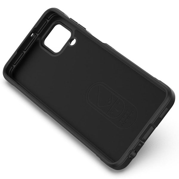 Blødt grebsformet cover til Samsung Galaxy A22 4G - Sort Black