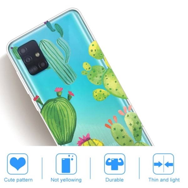 Deco Samsung Galaxy A51 skal - Kaktus Grön