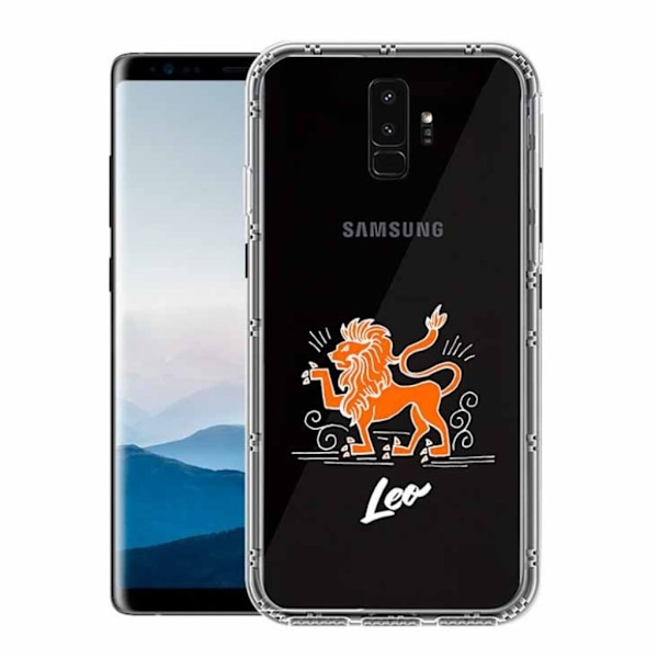 NXE Samsung Galaxy S9 Plus konstellation Mønster TPU etui - Leo Orange