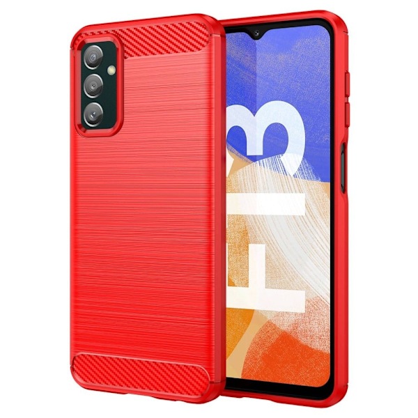 Carbon Flex Suojakotelo Samsung Galaxy M13 4g / F13 / M23 - Punainen Red