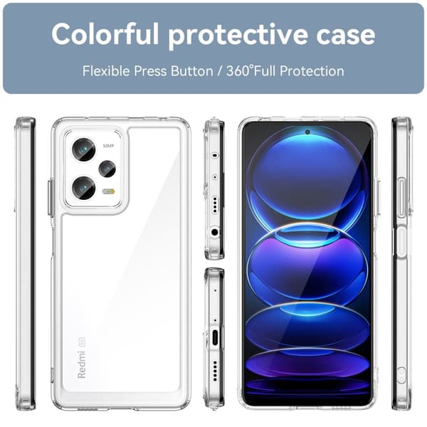 Xiaomi Redmi Note 12 Pro / Xiaomi Redmi Note 12 Pro Speed / Xiaomi Poco X5 Pro smart telefonskal i akryl - Transparent Transparent