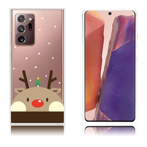 Juleveske til Samsung Galaxy Note 20 Ultra - Søt Elg Brown