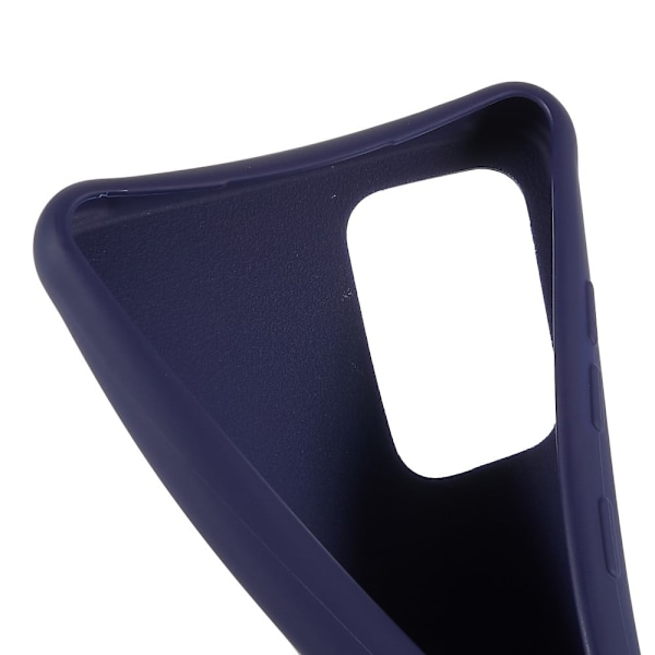 Tyndt TPU-etui med mat finish og justerbar strop til Samsung Galaxy A72 5G - Mørkeblå Blue