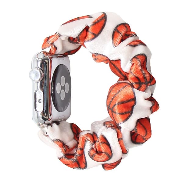 Apple Watch Series 6 / 5 40mm pulserende hårbåndsarmbånd - Basketbold-Mønster Multicolor