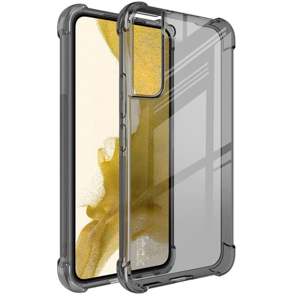 IMAK Airbag Cover til Samsung Galaxy S22 - Gennemsigtig Sort Transparent