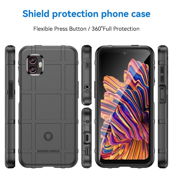 Rugged Shield Etui Samsung Galaxy Xcover 2 Pro / Xcover 6 Pro - Sort Black