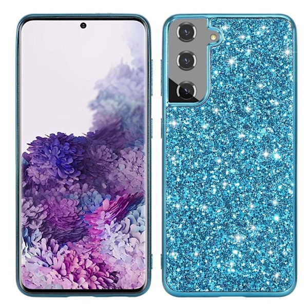 Glitter Samsung Galaxy S23 skal - Blå Blå