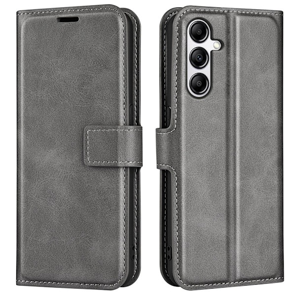 Lompakko Nahkakotelo For Samsung Galaxy A34 5G - Harmaa Silver grey