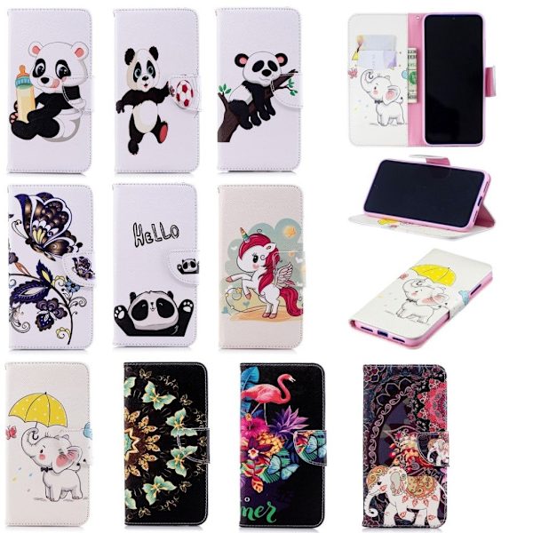 Wonderland Xiaomi Redmi Note 7 / Note 7 Pro / Note 7S etui – Elefant Holder en Paraply Multicolor