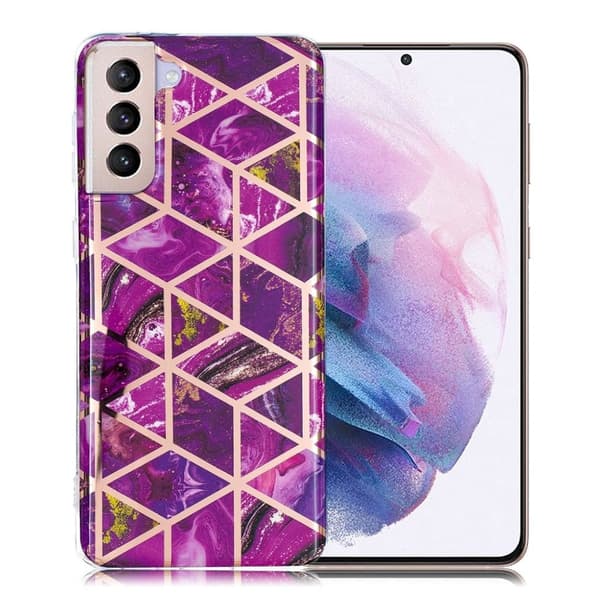 Marmormotiv Samsung Galaxy S21 Plus 5G skal - Ros Rosa