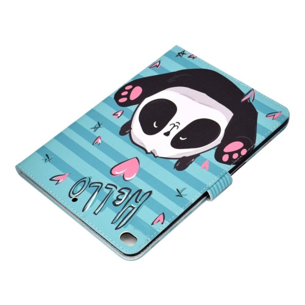 iPad 10.2 (2021) / Air (2019) viileä kuvio nahkainen flip case - Panda Multicolor