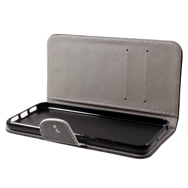 Huawei P20 Printet Mønster PU læder flip etui - Do not Touch My Phone Multicolor
