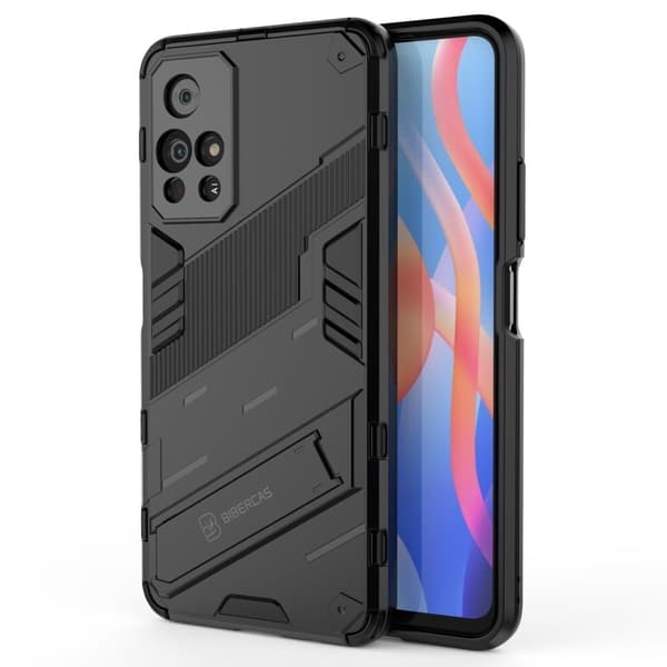 Shockproof Hybrid Deksel med A Modern Touch til Xiaomi Redmi Note 11T 5G / Note 11s 5g - Svart Black