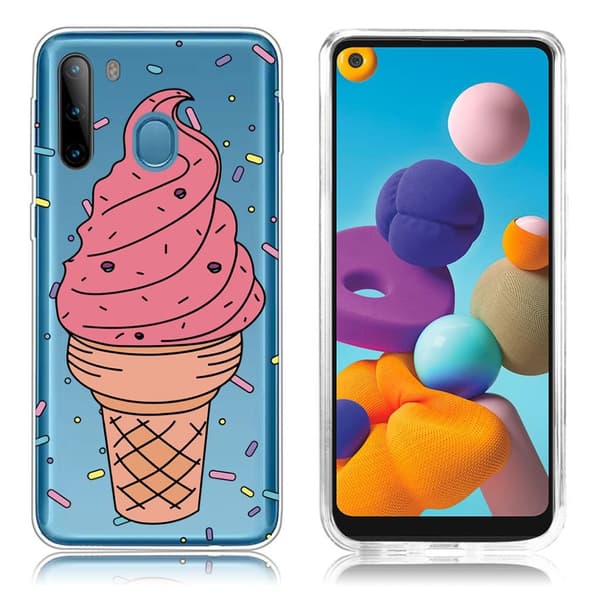 Deco Samsung Galaxy A21 skal - Rosa Glass Rosa