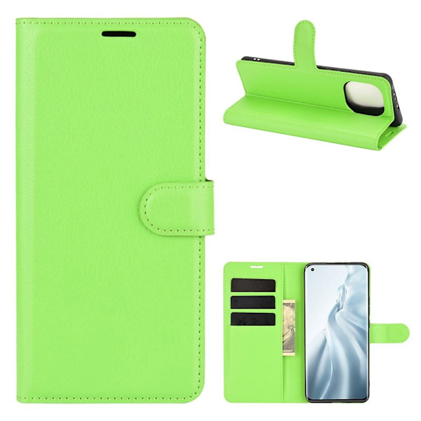 Classic Xiaomi Mi 11 Flip Etui - Grøn Green