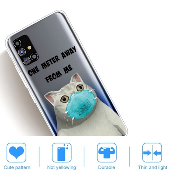 Deco Samsung Galaxy M31s cover - Sølv/Grå Silver grey