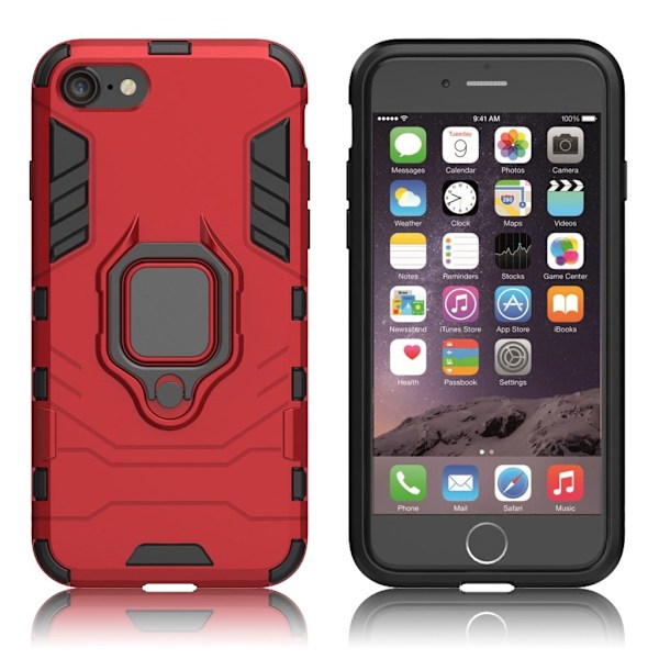 Ring Guard etui - iPhone SE 2020 - Rød Red