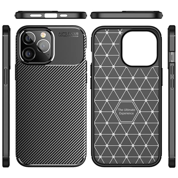 Carbon Shield iPhone 14 Pro Max deksel - Blå Blue
