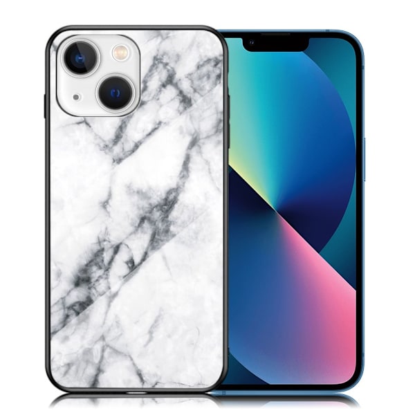 Fantasy Marmor iPhone 13 skal - Vit Marmor Vit