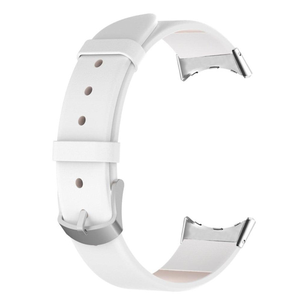 Yksinkertainen nahkaranneke Google Pixel Watch -kelloon - Valkoinen White