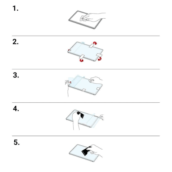 RINGKE PAPER TOUCH FILM - iPad Pro 2021 12.9inch / 4th / 3rd - Pehmeä (1 + 1) Transparent