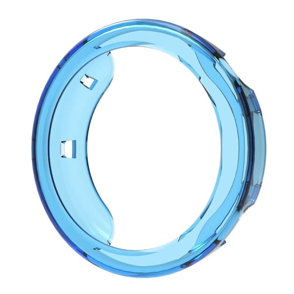 Huawei Watch GT 4 41mm klockfodral med urholkad flexibel skyddsram - Transparent Blå Blå