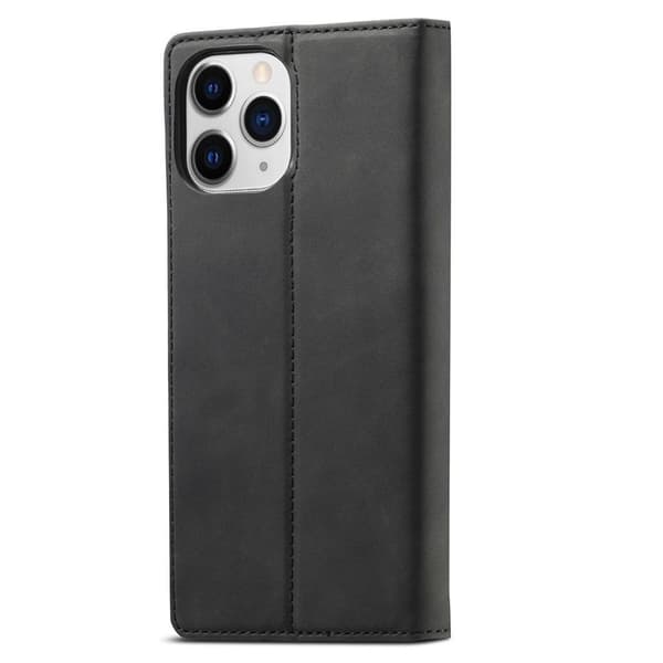 LC.Imeeke läder iPhone 13 Pro fodral - Svart Svart