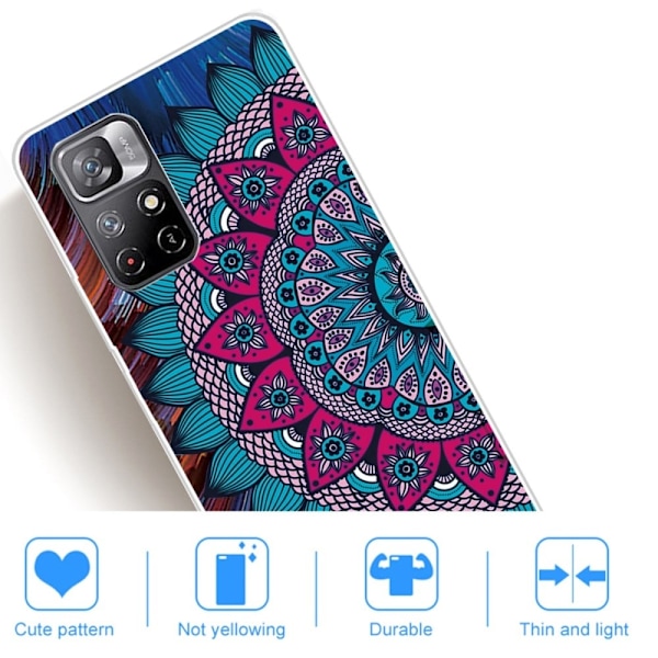 Deco Xiaomi Redmi Note 11T 5G / Note 11s 5g Suojakotelo - Mandala Flower Multicolor