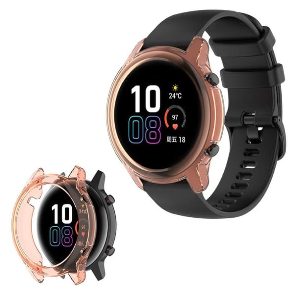 Honor MagicWatch 2 46mm kestävä kotelo - Läpinäkyvä Oranssi Orange