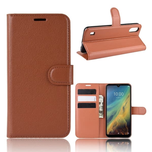 Classic ZTE Blade A5 (2020) kotelot – Ruskea Brown