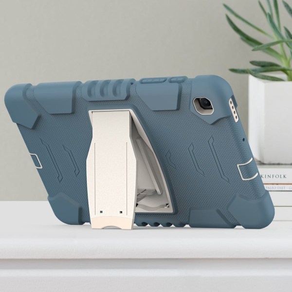 Samsung Galaxy Tab S6 Lite silikonfodral med kickstand - Blå Kornblomma Blå