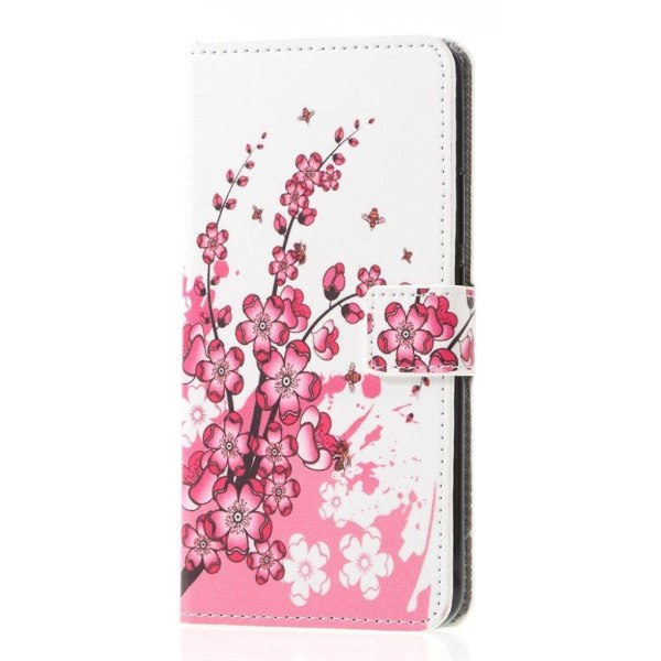 Huawei Mate 20 Lite kuviollinen synteetti nahkainen lompakko suo Pink