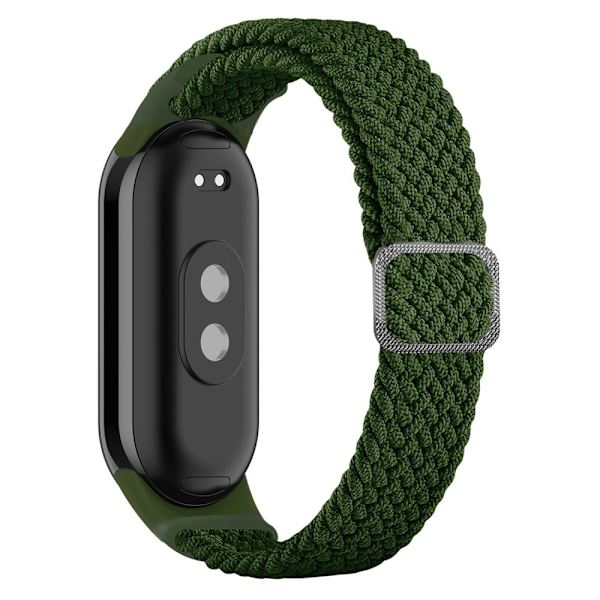 Xiaomi Smart Band 8 elastisk nylonflätad stilrem - Grön Grön