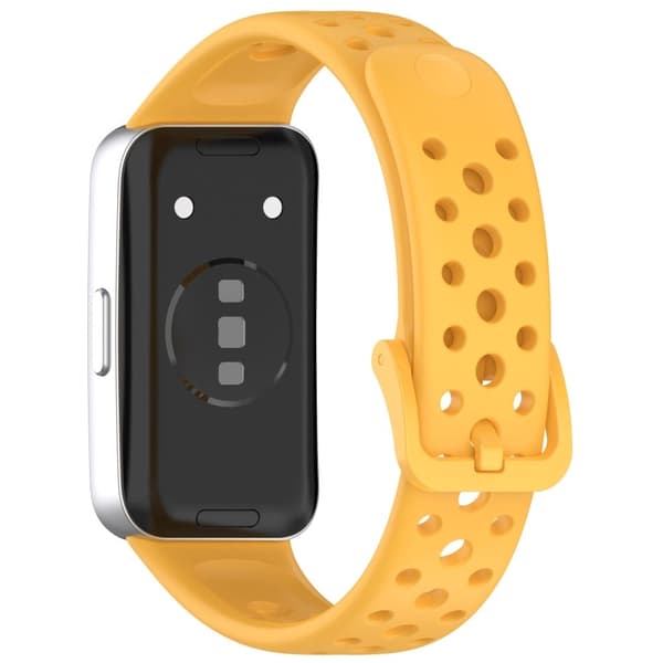 Huawei band 9 / 9 NFC / 8 / 8 NFC Breathable Holes Replacement bandsilicone Watch Strap - Yellow Gul