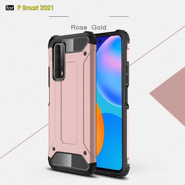 Armour Guard Etui Huawei Y7A / P Smart 2021 - Rose Gull Pink