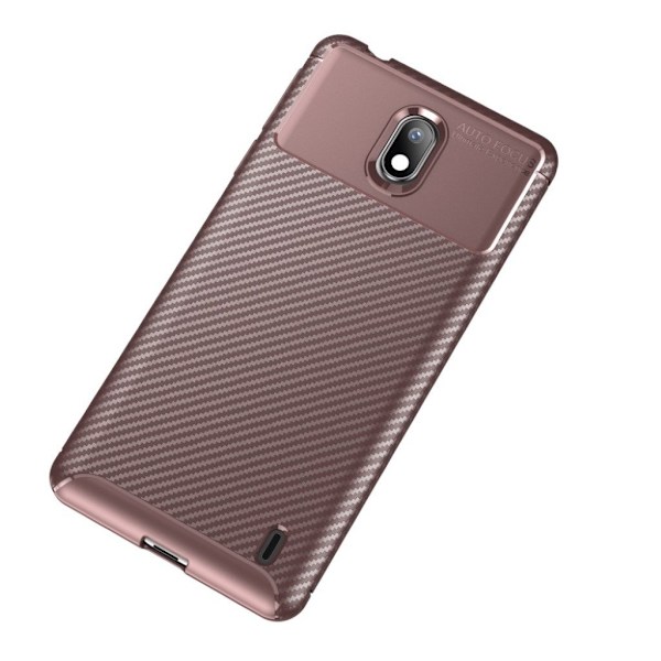 Carbon Shield Nokia 1 Plus skal - Brun Brun