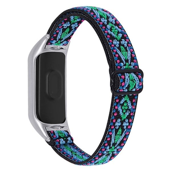 Xiaomi Mi Smart Band 4 / 3 nylon elastisk klokkerem - Blå / Blå Blue