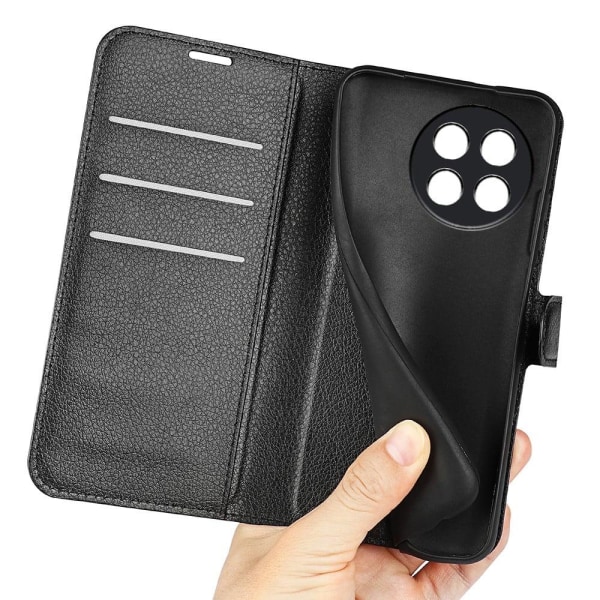 Klassisk OnePlus 11R / Ace 2 Flip Etui - Sort Black