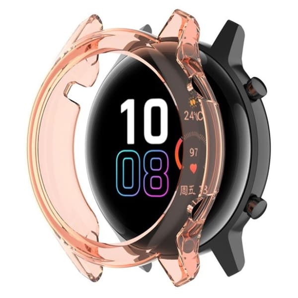 Honor MagicWatch 2 42mm holdbart etui - Gennemsigtig Orange Orange