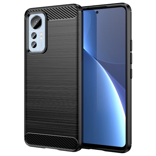 Carbon Flex Xiaomi 12 Lite deksel - Svart Black