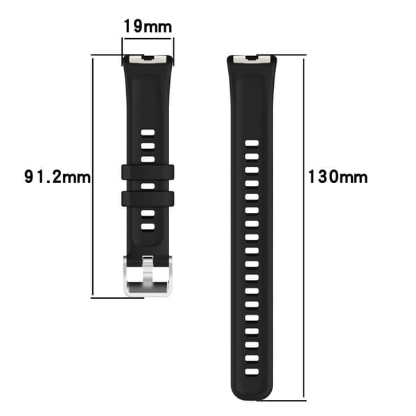 Klockarmband i silikon Huawei Band 9 NFC / 9 / 8 NFC / 8 Justerbart armband - Vit Vit