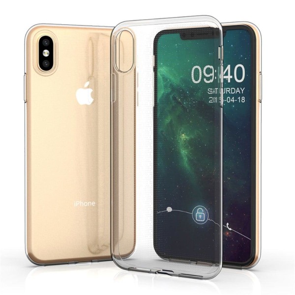Erittäin ohut läpinäkyvä kotelo iPhone Xs Maxille Transparent