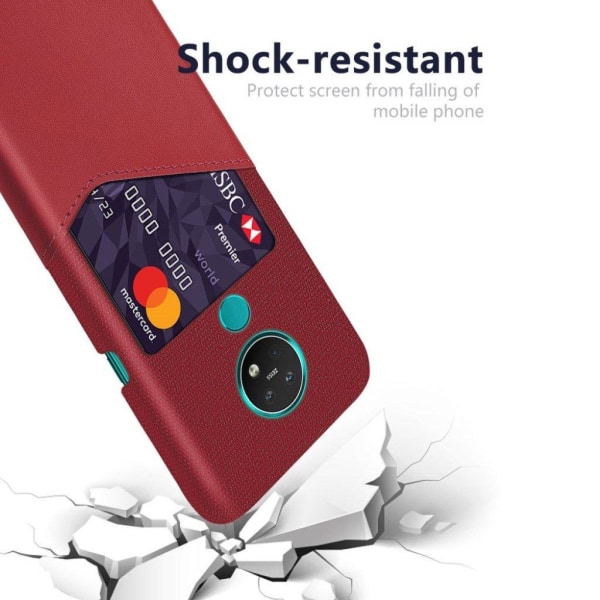 Bofink Nokia 7.2 skal med korthållare - Röd Röd