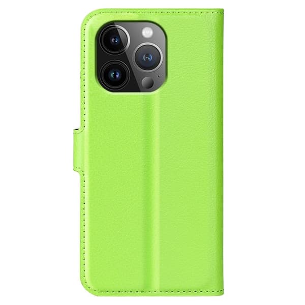Klassisk iPhone 15 Pro Max flip etui - Grøn Green