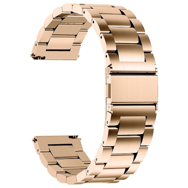 Samsung Galaxy Watch 5 / 5 Pro / Watch 4 urrem i rustfrit stål - Rødguld Pink