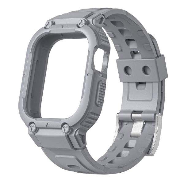 Apple Watch Series 8 (41mm) klockarmband i silikon - Grå Silvergrå