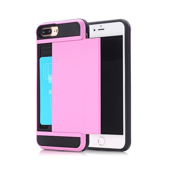 Christensen Phone 7 Plus / 8 Plus Kaksikerroksinen Joustava Kuori - Pinkki Pink