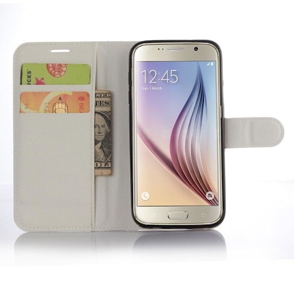 Klassisk Samsung Galaxy S7 Flip Etui - Hvid White