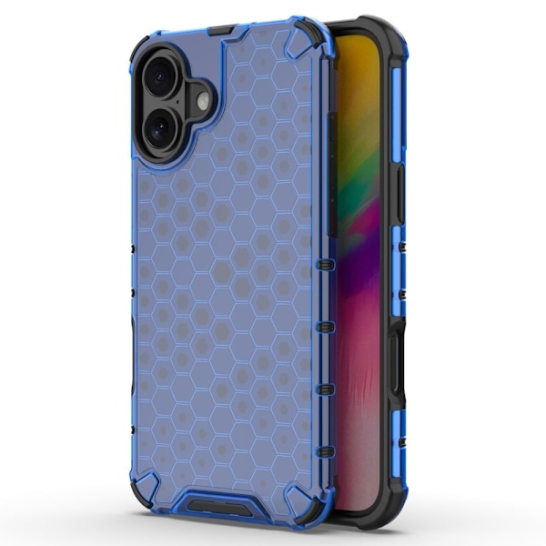 Bofink Honeycomb iPhone 16 deksel - Blå Blue